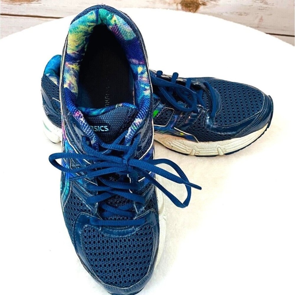 Asics Duomax Ultra 3.0 Womens Running Shoes 8.5 Gel-Enhanced Blue Lace Up T48AQ